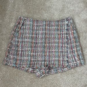 Zara Multicolor Tweed Skirt